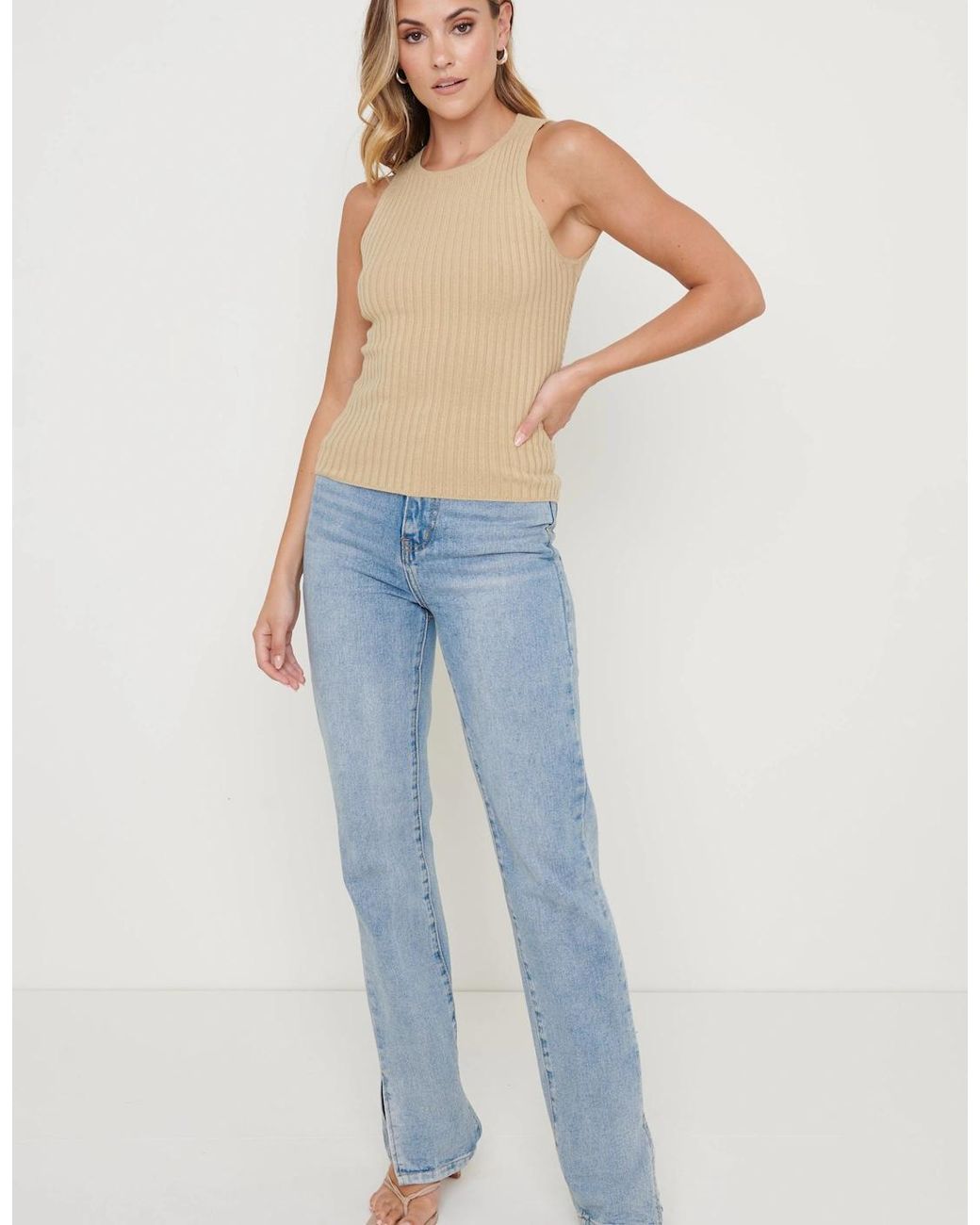 Pretty Lavish Blue Billie Twisted Cut Out Top