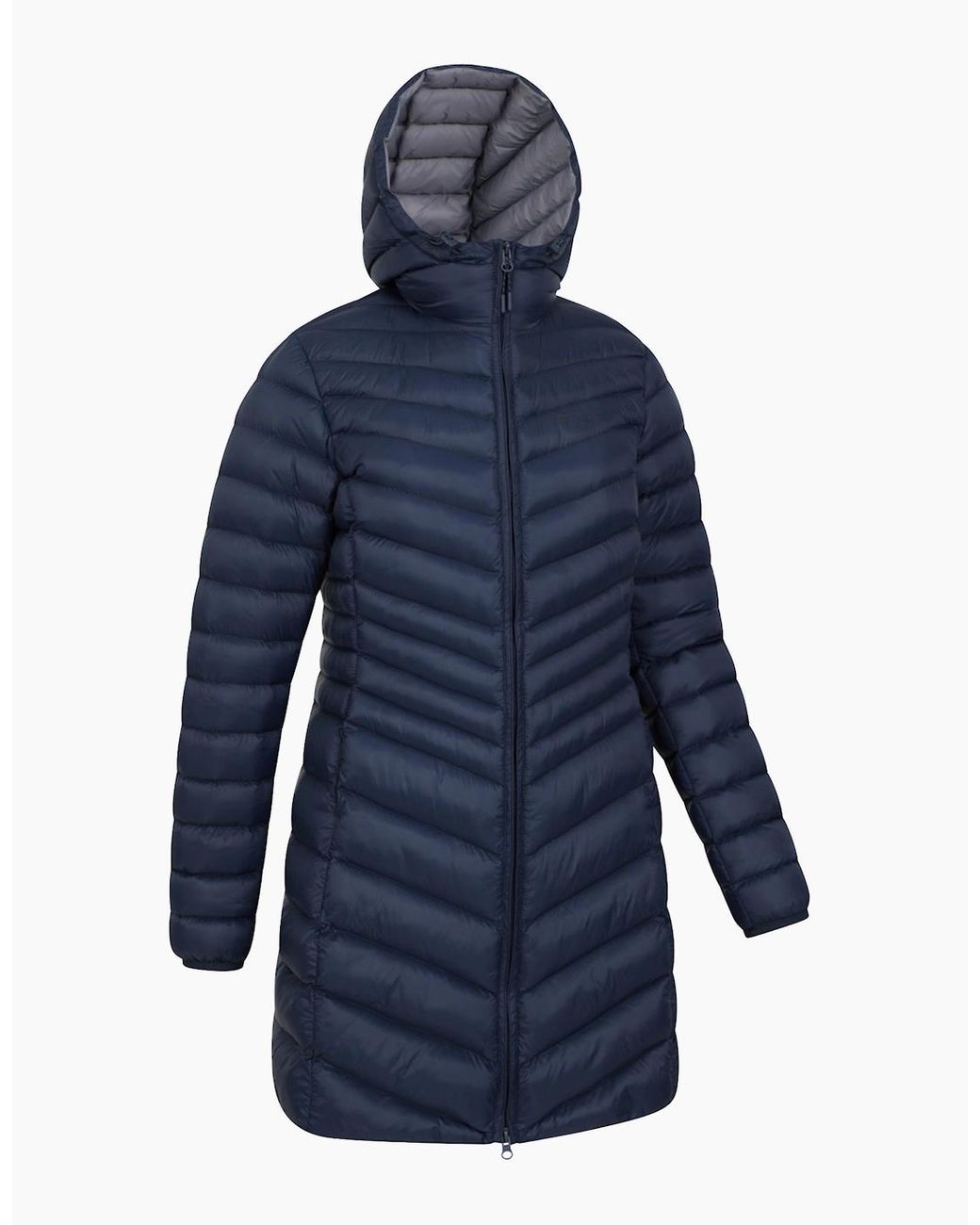 Mountain Warehouse Blue Ladies Florence Long Padded Jacket