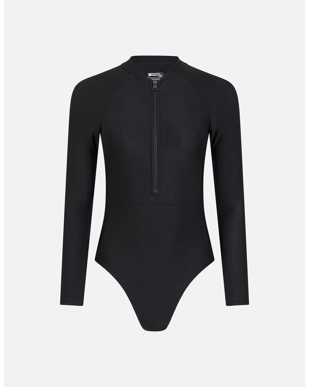 Mountain Warehouse Blue Ladies Surfer Long-Sleeved One Piece Swimsuit