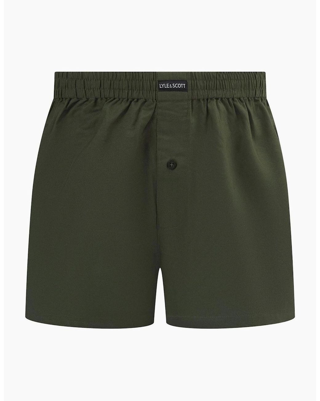 Lyle & Scott Black Woven Boxer for men