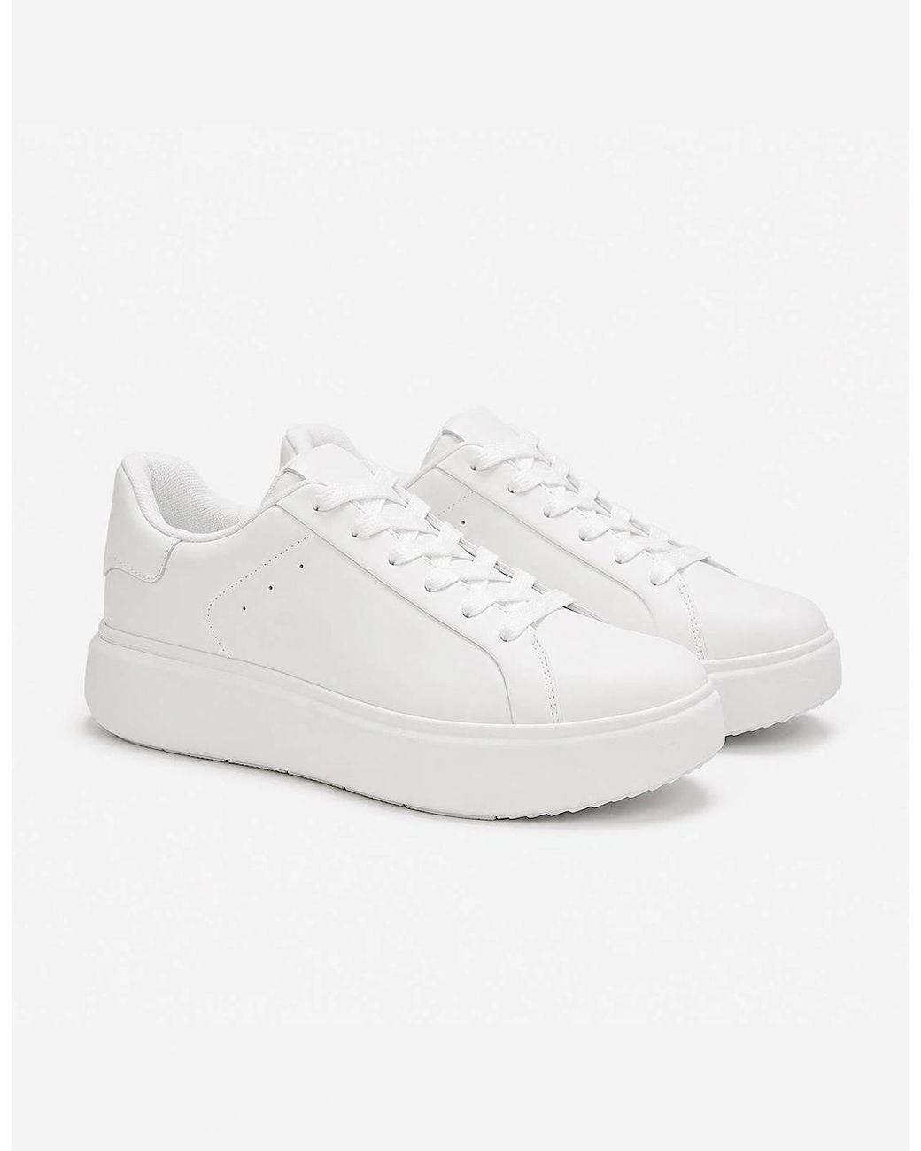 Fitflop White Rtg Leather Lace Up Casual Trainers Urban