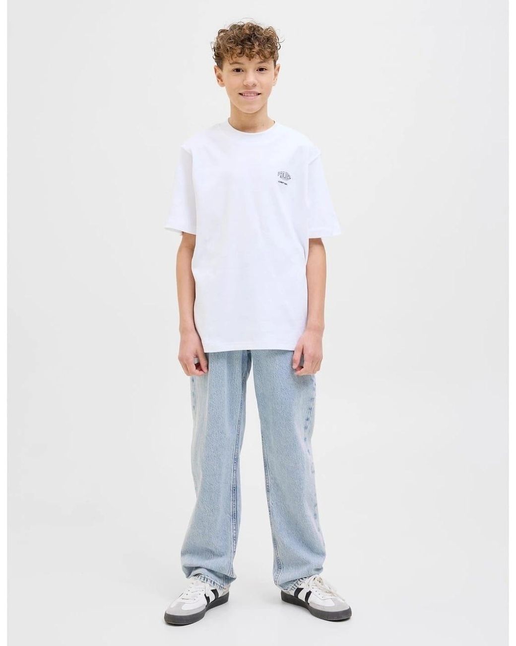 Jack & Jones Blue Chris Wide Leg Relaxed Fit Jeans