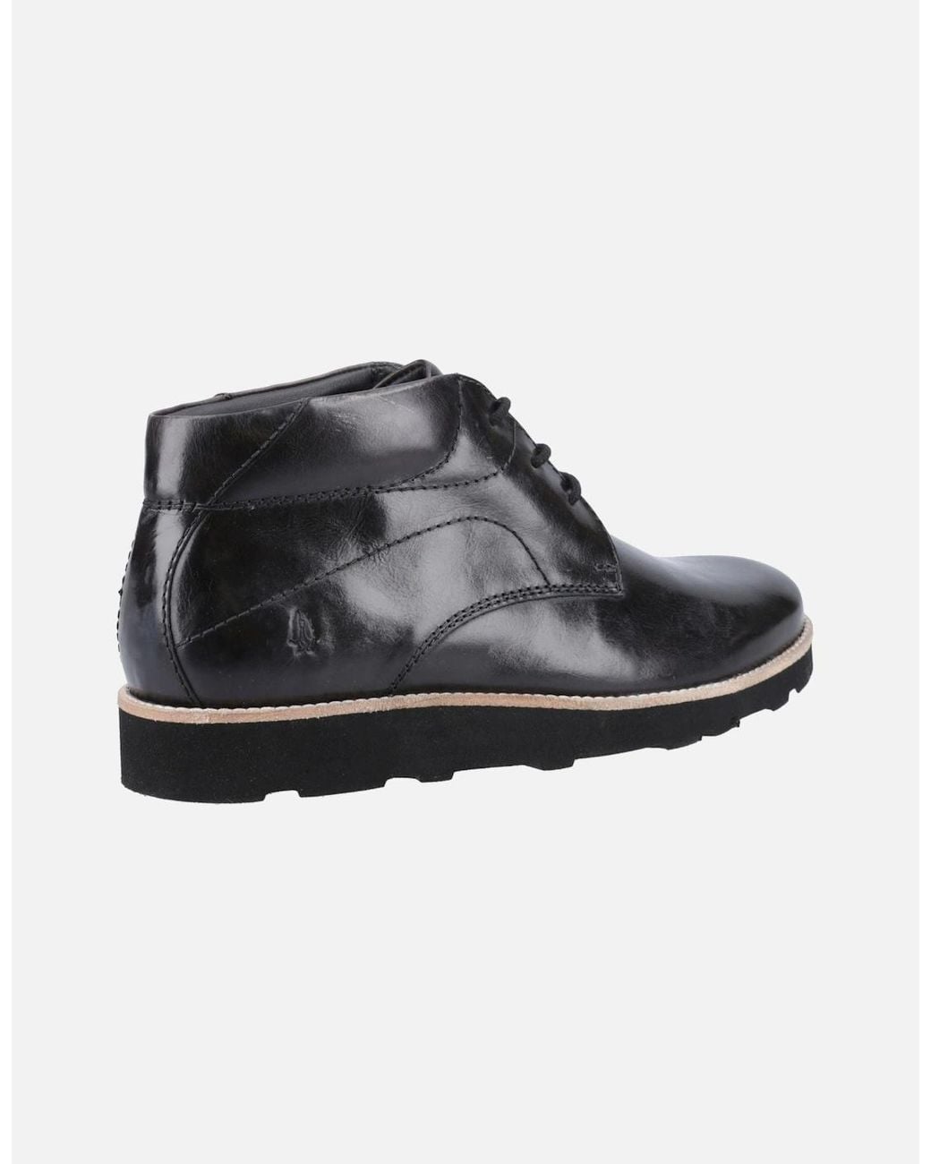 Hush Puppies Black Kennedy Leather Boots for men