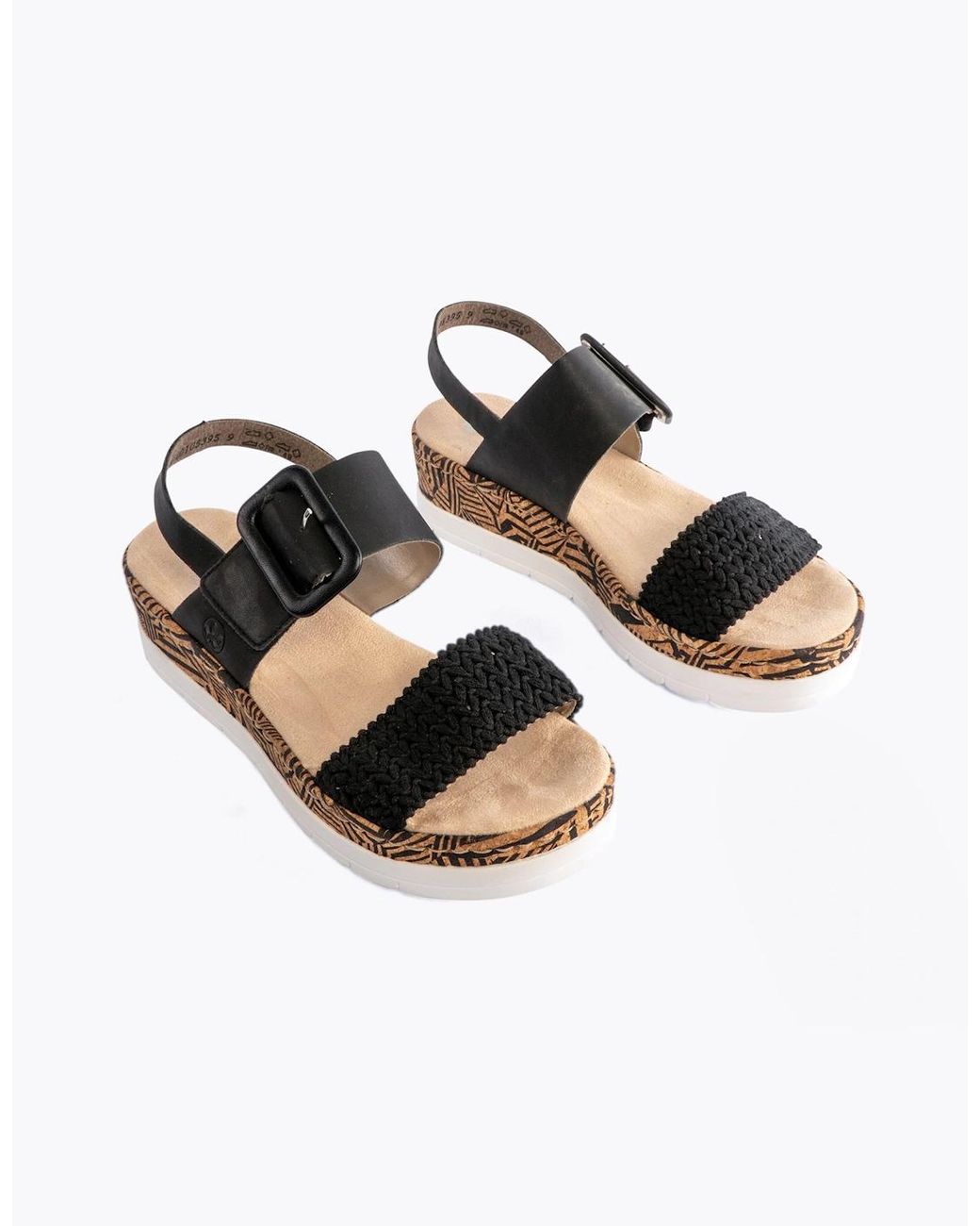 Rieker Black V3950-00 Sandals