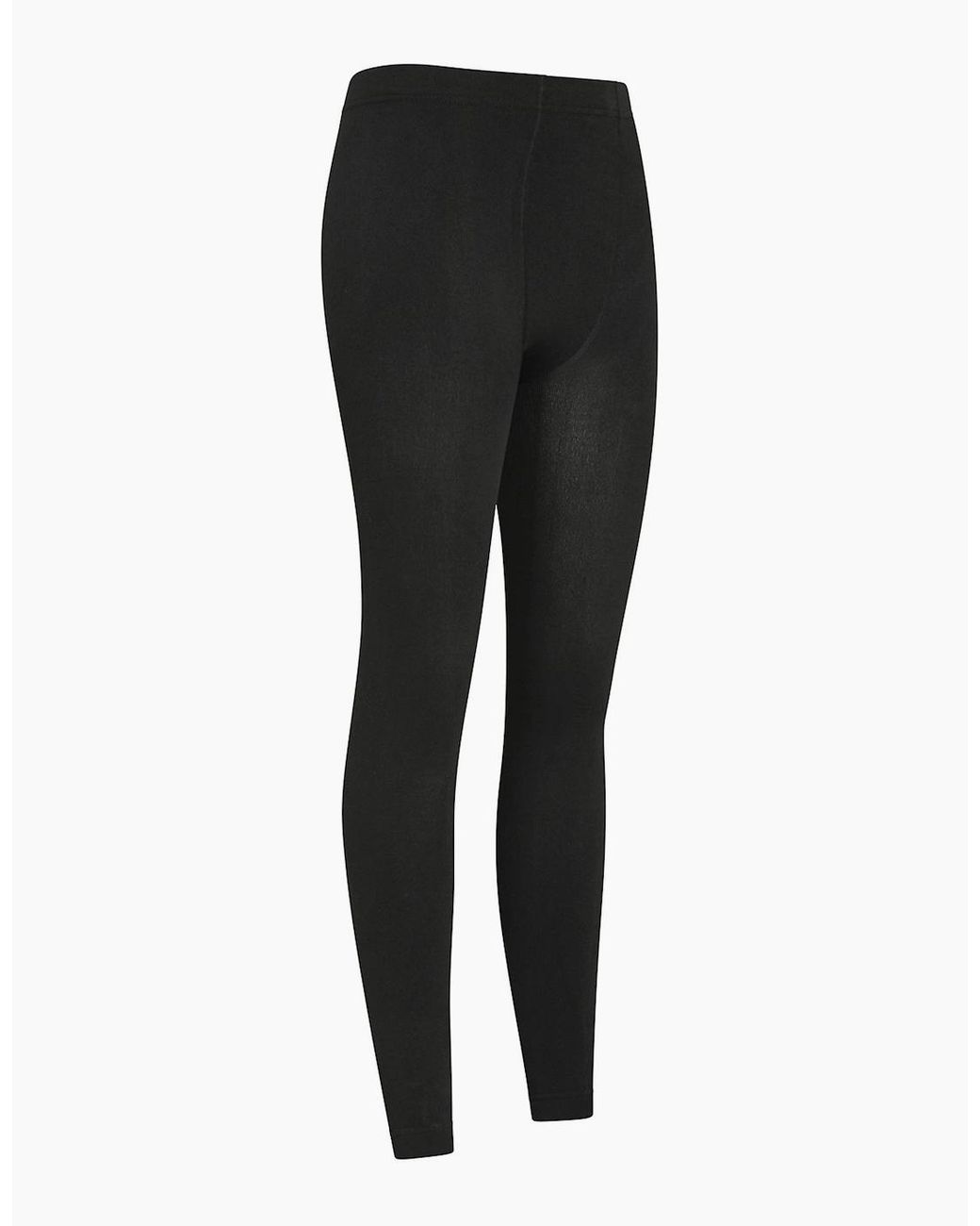 Mountain Warehouse Black Ladies Fluffy Fleece Lined Thermal Leggings