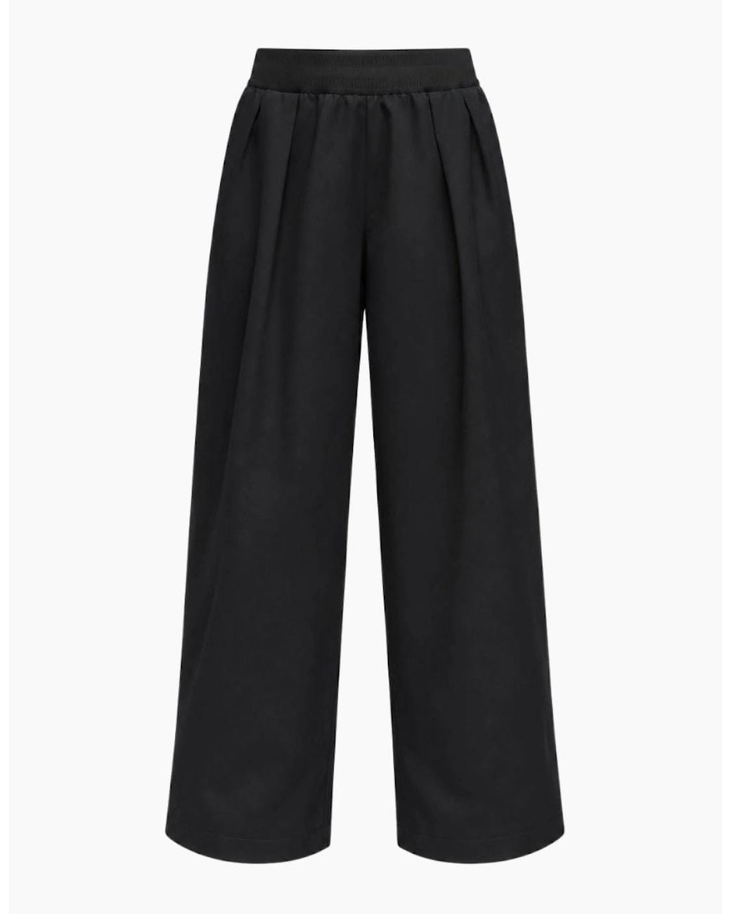 Nike Black Lightweight Twill Mid Rise Wige Leg Trousers