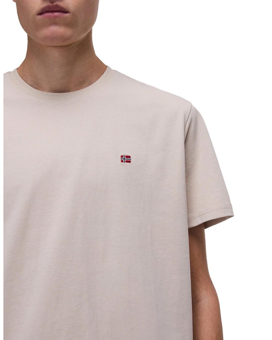 Napapijri White Salis Flag T-Shirt for men