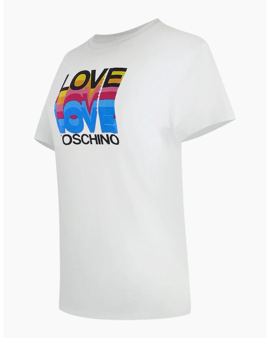 Love Moschino Gray Layered Logo T-Shirt
