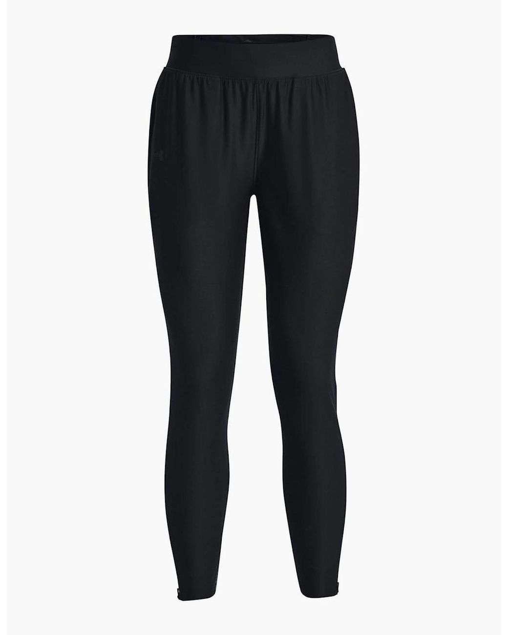 Under Armour Black Qualifier Elite Solid Patterned Slim Track Pants