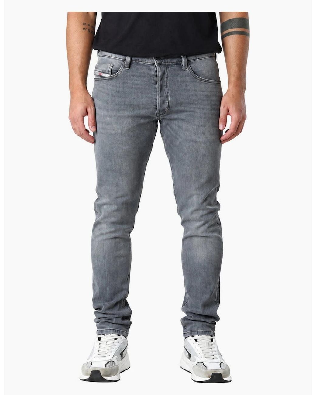 DIESEL Blue Tepphar-X Faded Dark Denim Jeans for men