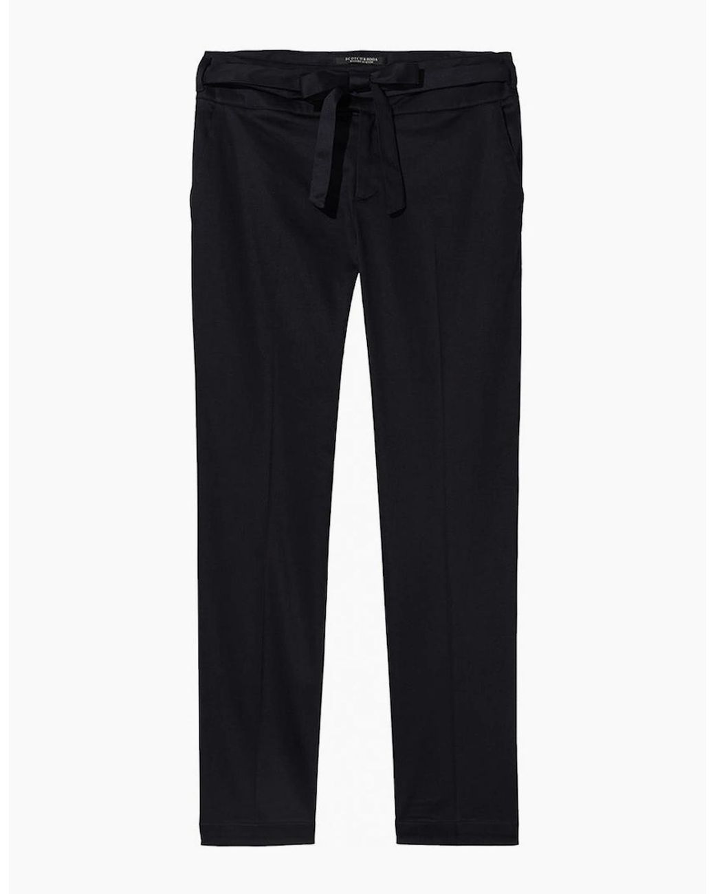 Maison Scotch Black Tie Waist Chinos