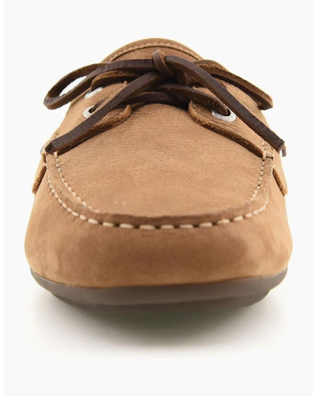 Sperry Top-Sider Brown Sperry Orland 2-Eye Driver Leather Tan Boat Shoes for men