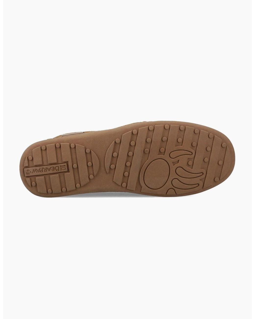 BEARPAW Brown Brian Suede Hickory Slippers for men