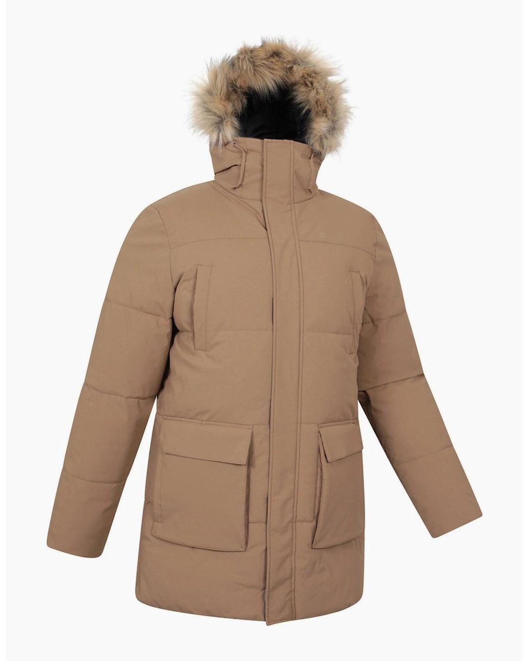 Mountain Warehouse Natural Fern Water Resistant Padded Parka for men
