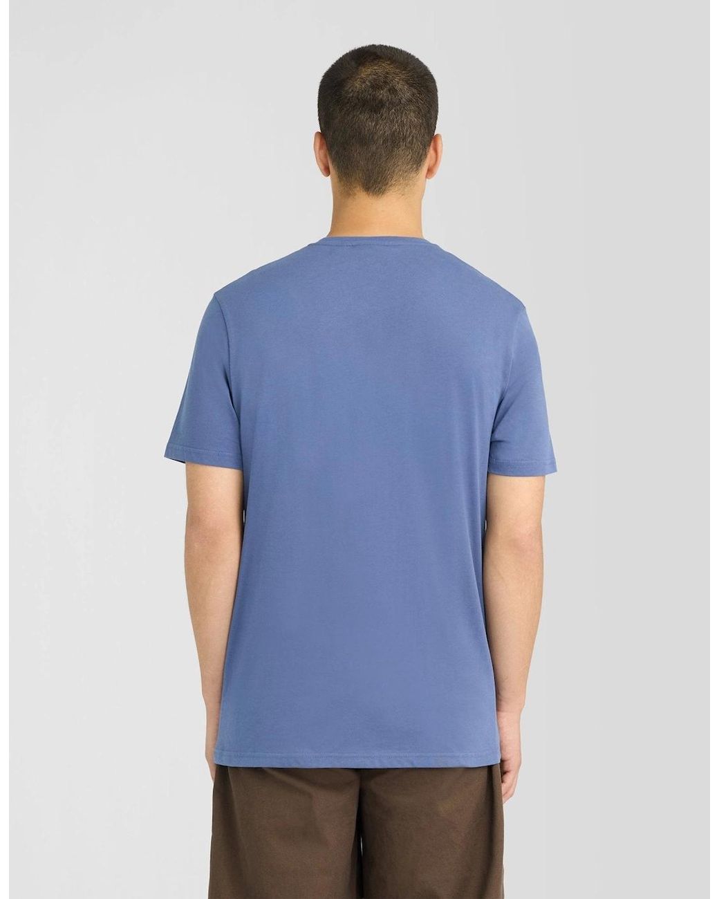 Lyle & Scott Blue Superfine Cotton T-Shirt for men