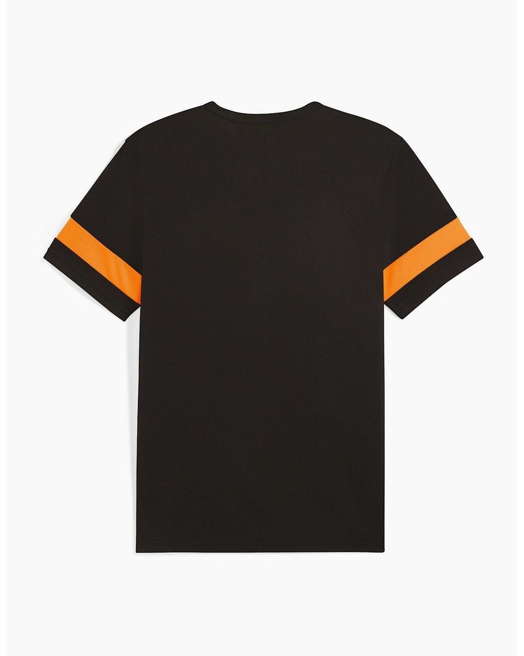 PUMA Black Attacanto Logo Jersey Short Sleeve Performance T-Shirt for men