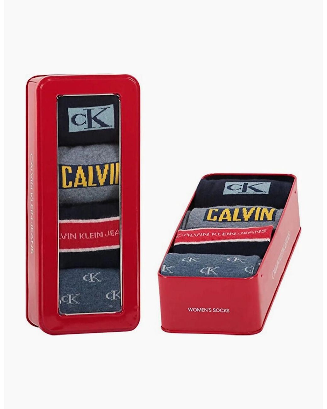 Calvin Klein Red Socks Gift Set 4 Pairs