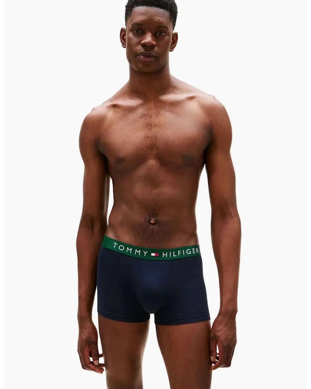 Tommy Hilfiger Blue 3-Pack Th Originals Boxer Trunks, W/ /Burgundy for men