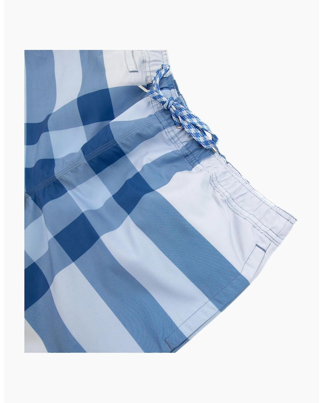 Burberry Blue Martin Ip Check Swim Short Sky for men
