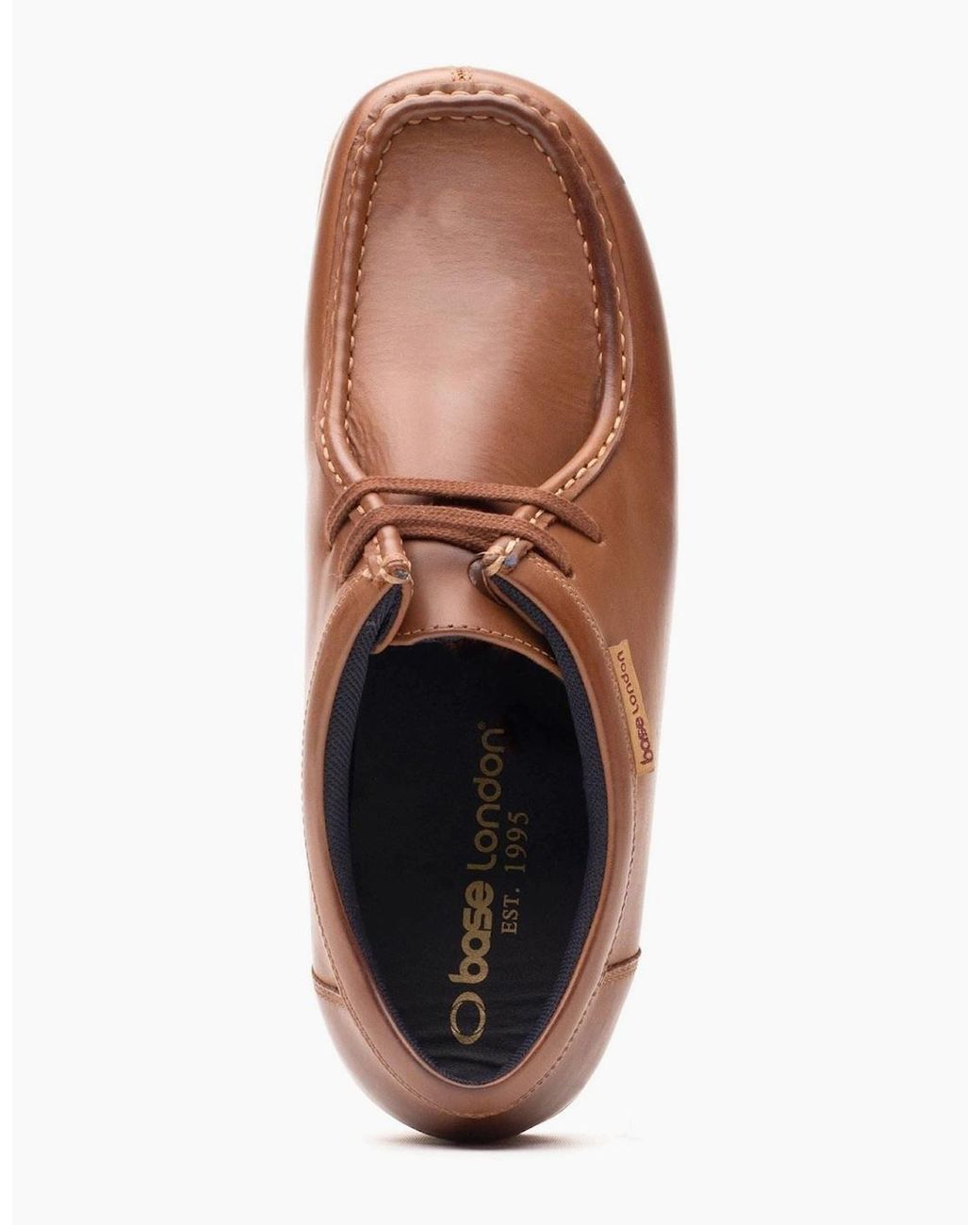 Base London Brown London Koko Leather Tan Moccasins Shoes for men