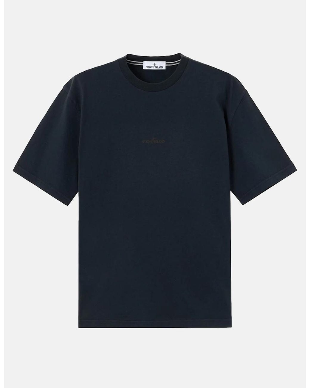 Stone Island Blue Branded 2100001 T Shirt for men