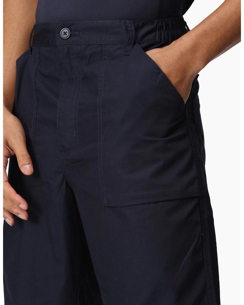 Regatta Blue Professional Workwear Action Trouser (Water Repellent) for men