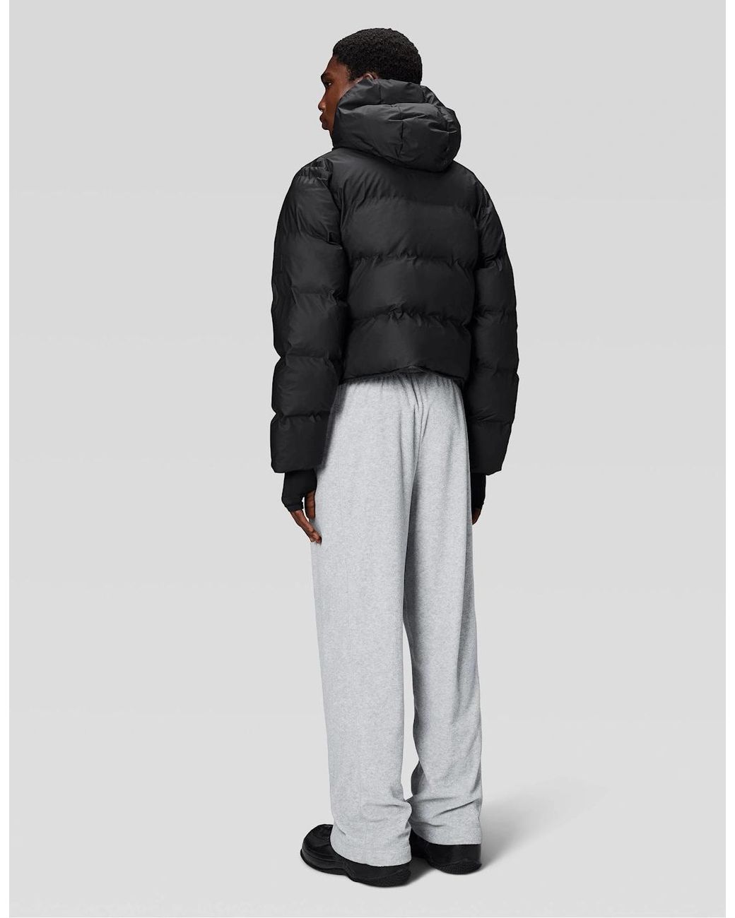 Rains Black W Alta Puffer Jacket