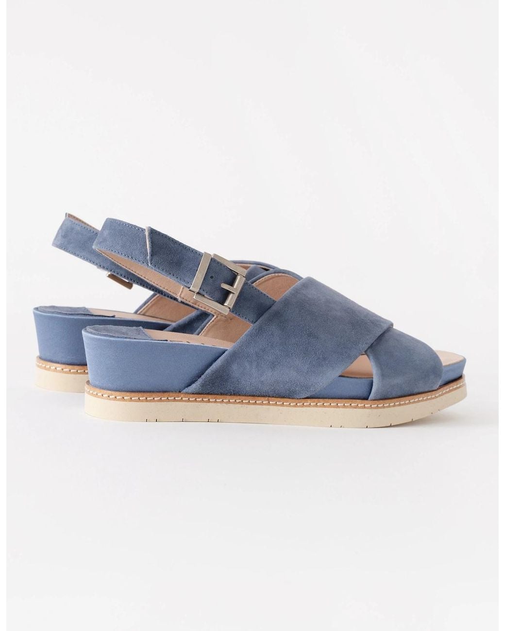 Elia B Blue Adela Cruce Sandal