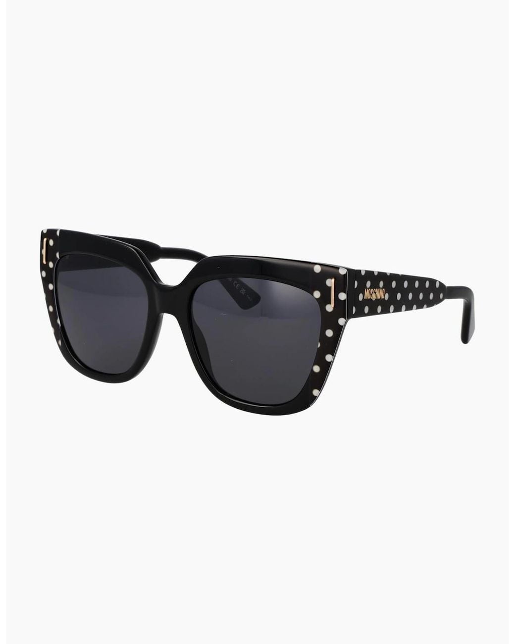 Moschino Black Sunglasses Mos207/S 7Rmir 55