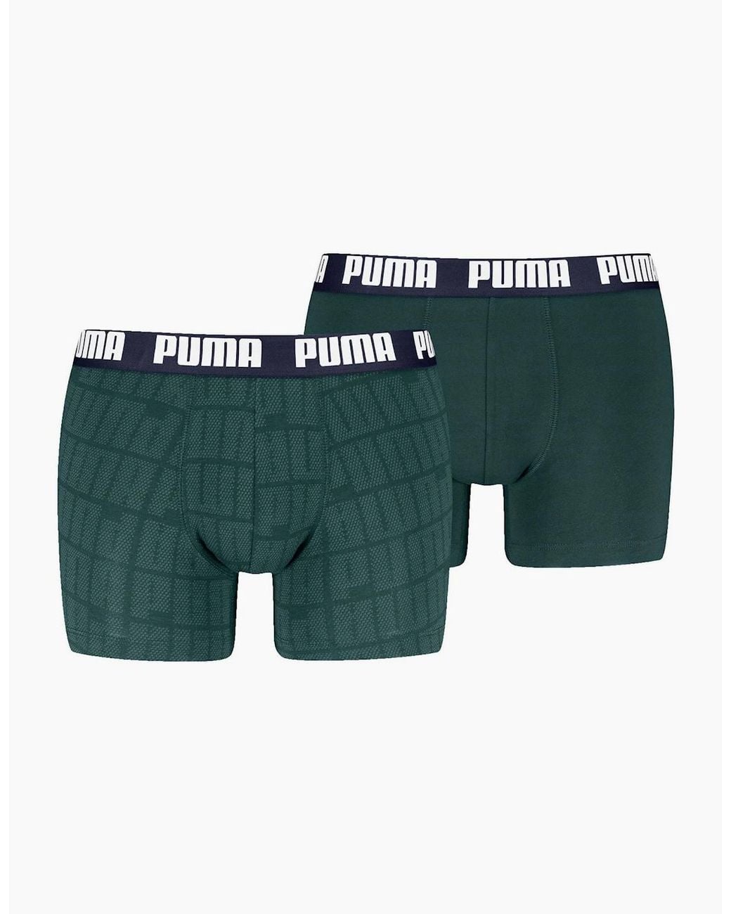PUMA Green Plain Design Boxer Brief for men