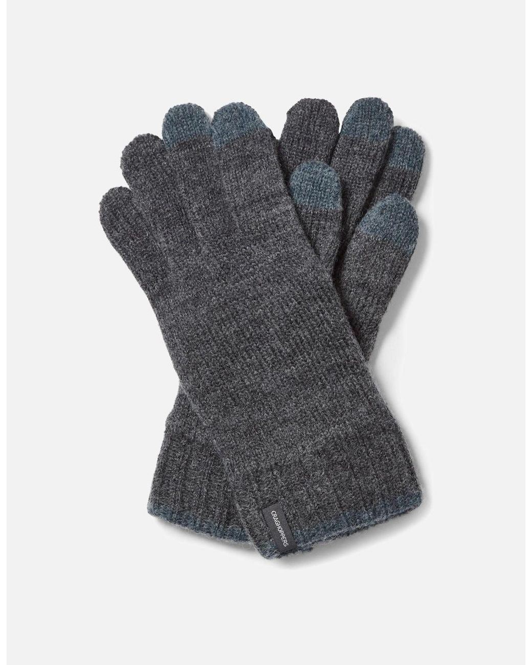 Craghoppers Blue Logo Winter Gloves for men