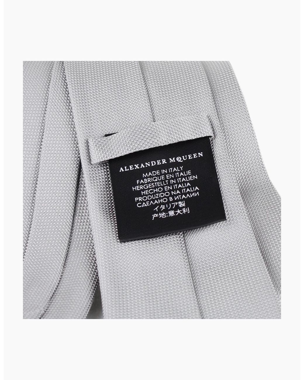 McQueen Gray Tie for men