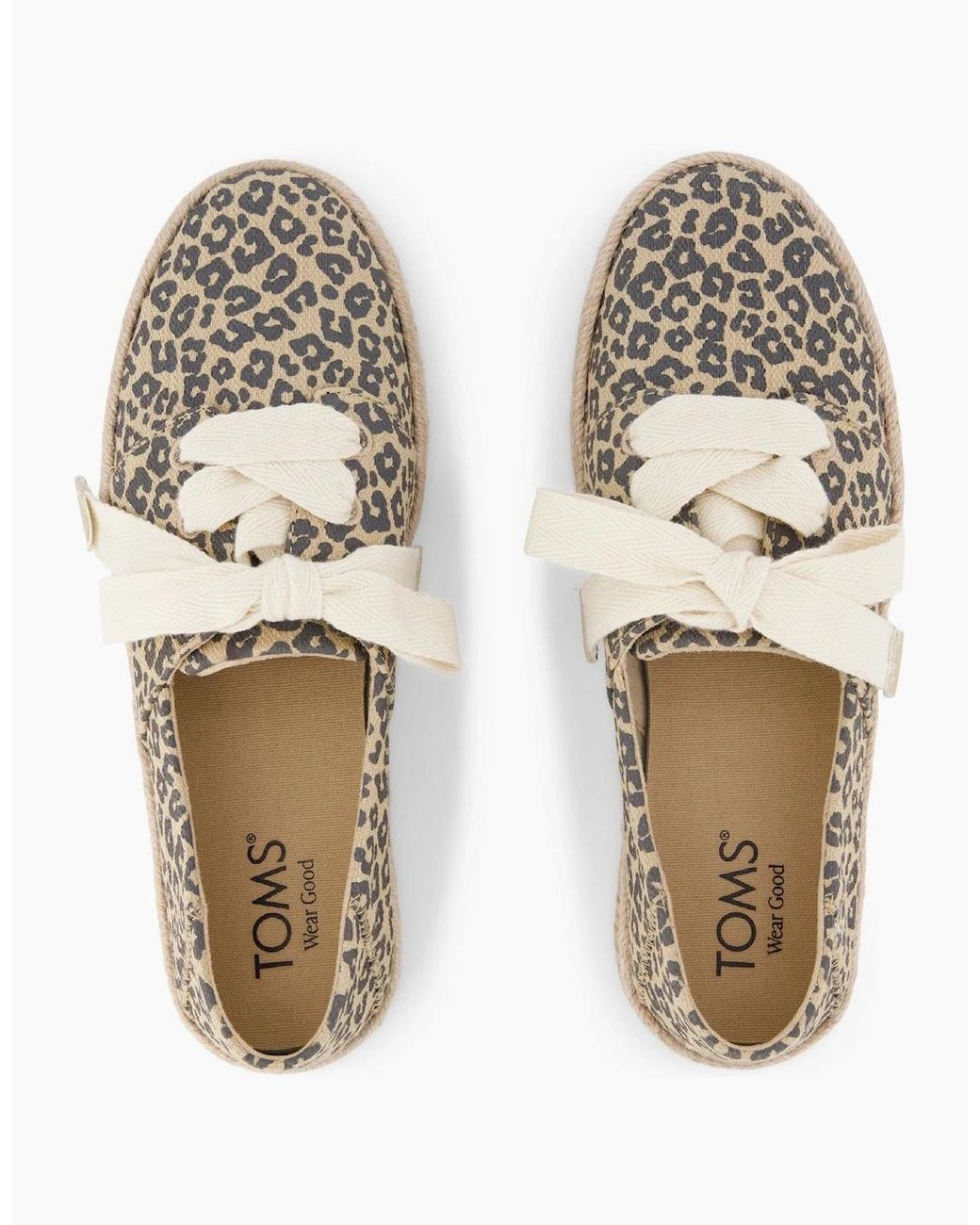 TOMS White Carolina Lace Up Espadrille Shoes