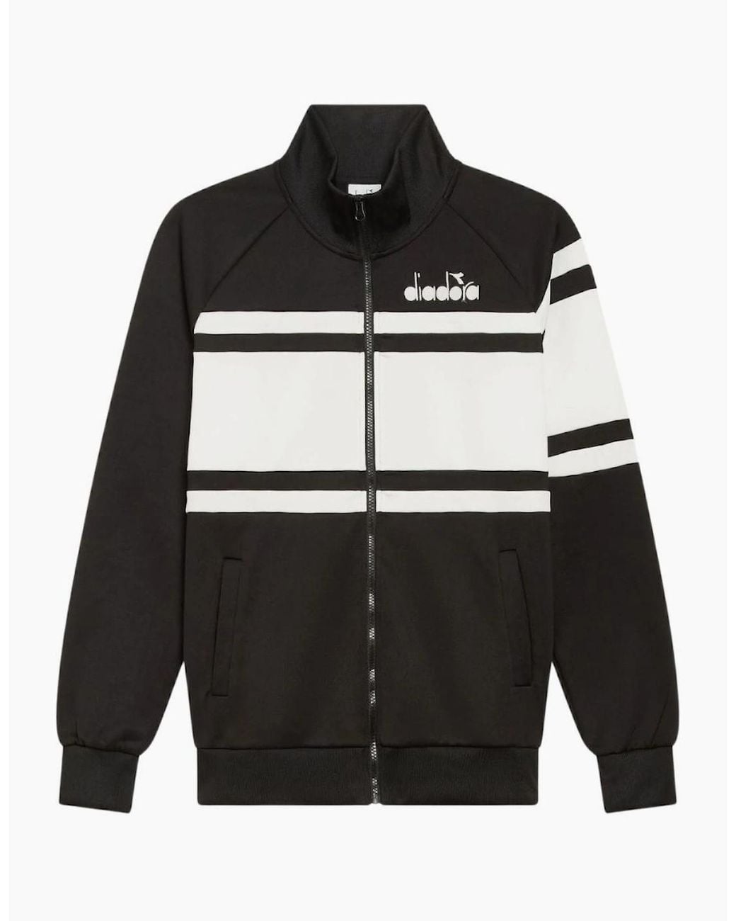 Diadora Black Optical/ 80S Track Jacket for men