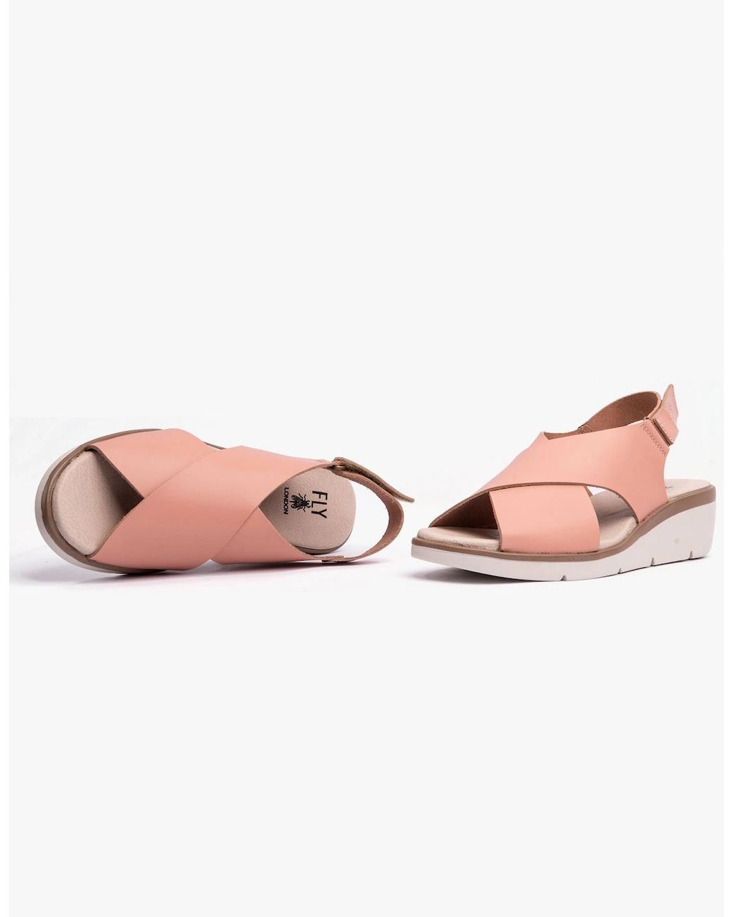 Fly London Pink Nabi058Fly Sandals Nude