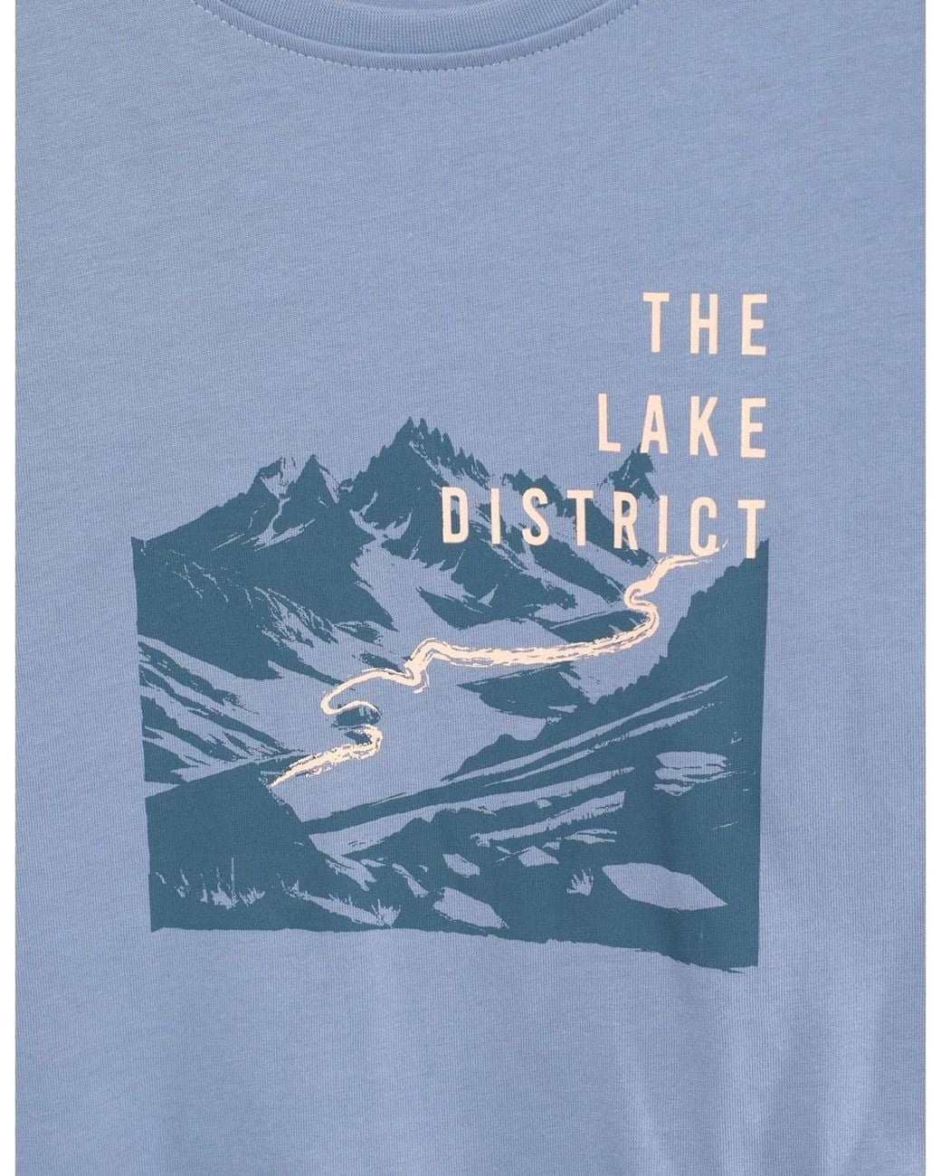 Mountain Warehouse Blue Lake District Cotton Lightweight T-Shirt
