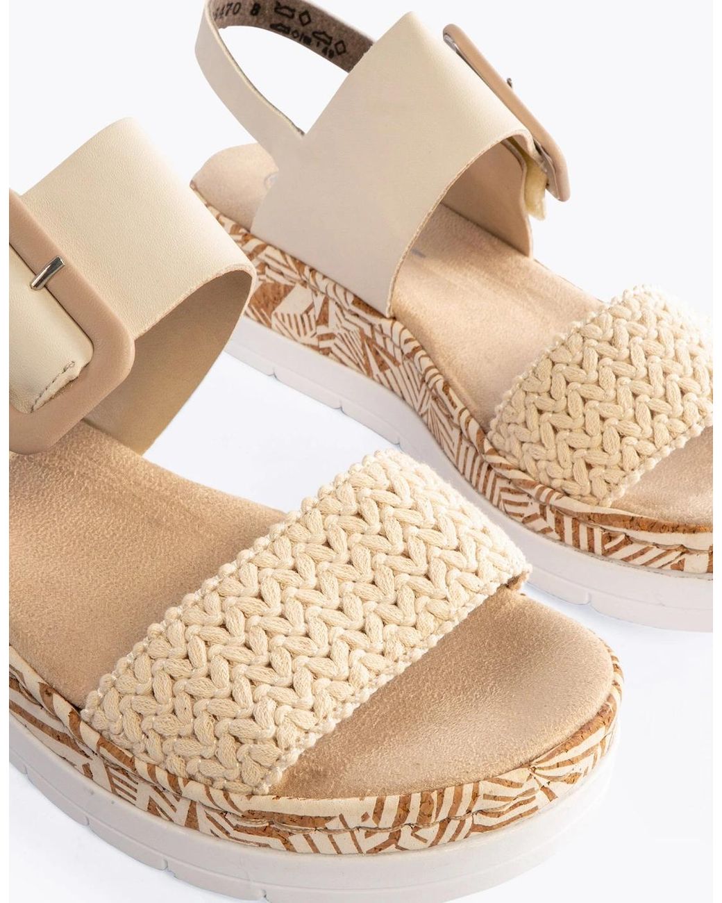 Rieker White V3950-61 Sandals