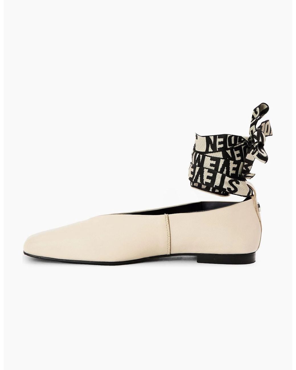 Steve Madden White Fosse Ballet Pumps