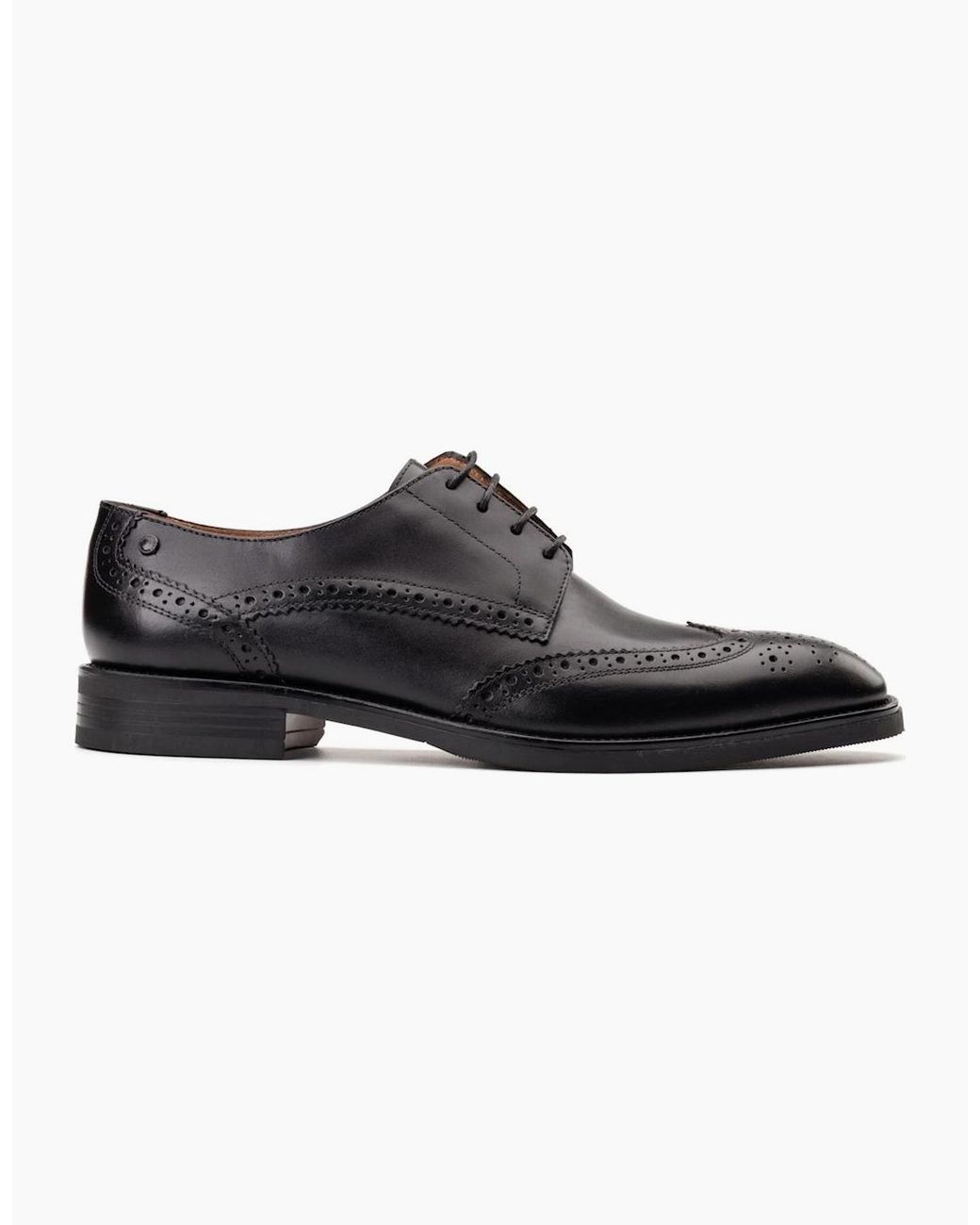 Base London Black Pocket Brogues for men