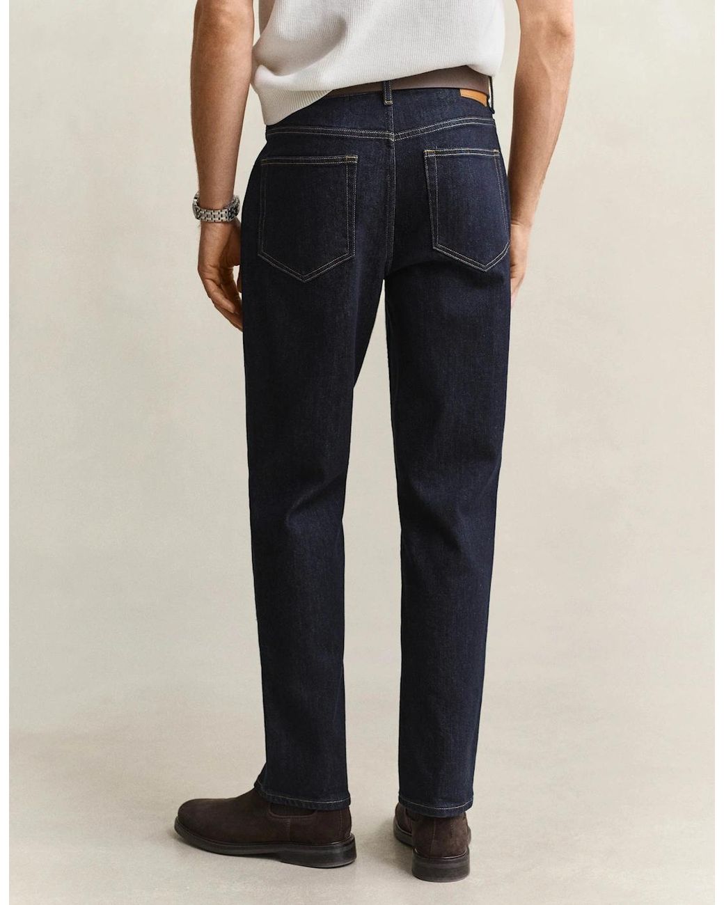 Gant Blue Classic Regular Fit Jeans for men