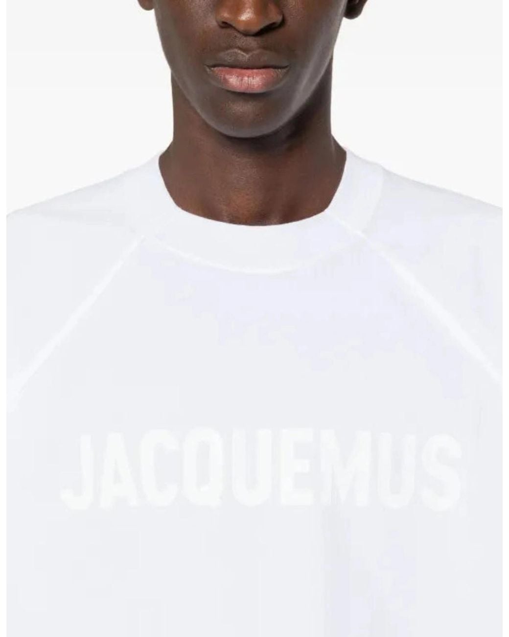 Jacquemus White Le Typo T-Shirt for men