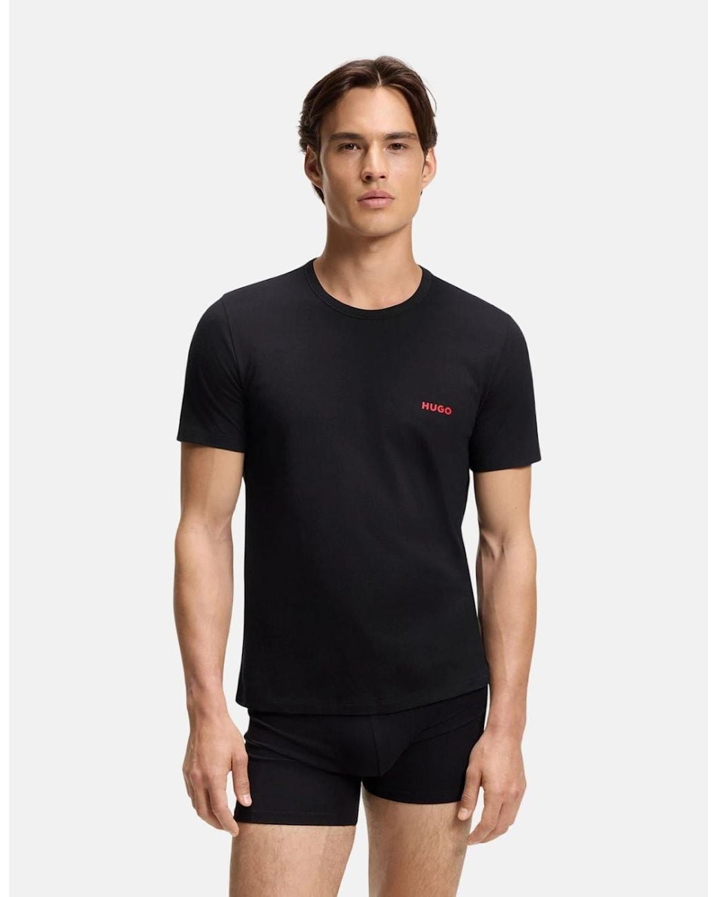 Boss Gray Hugo 3-Pack Cotton T-Shirts for men
