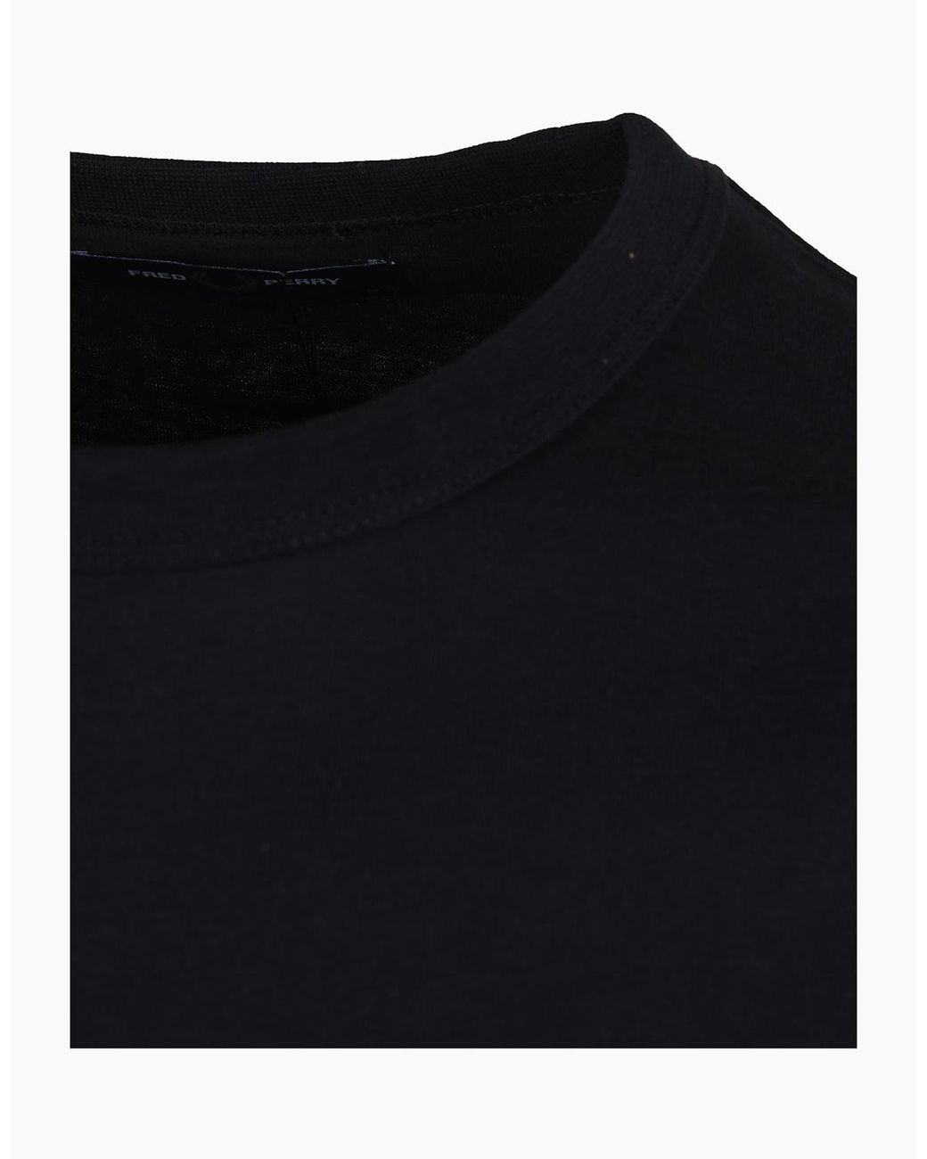 Fred Perry Black Ringer T-Shirt for men