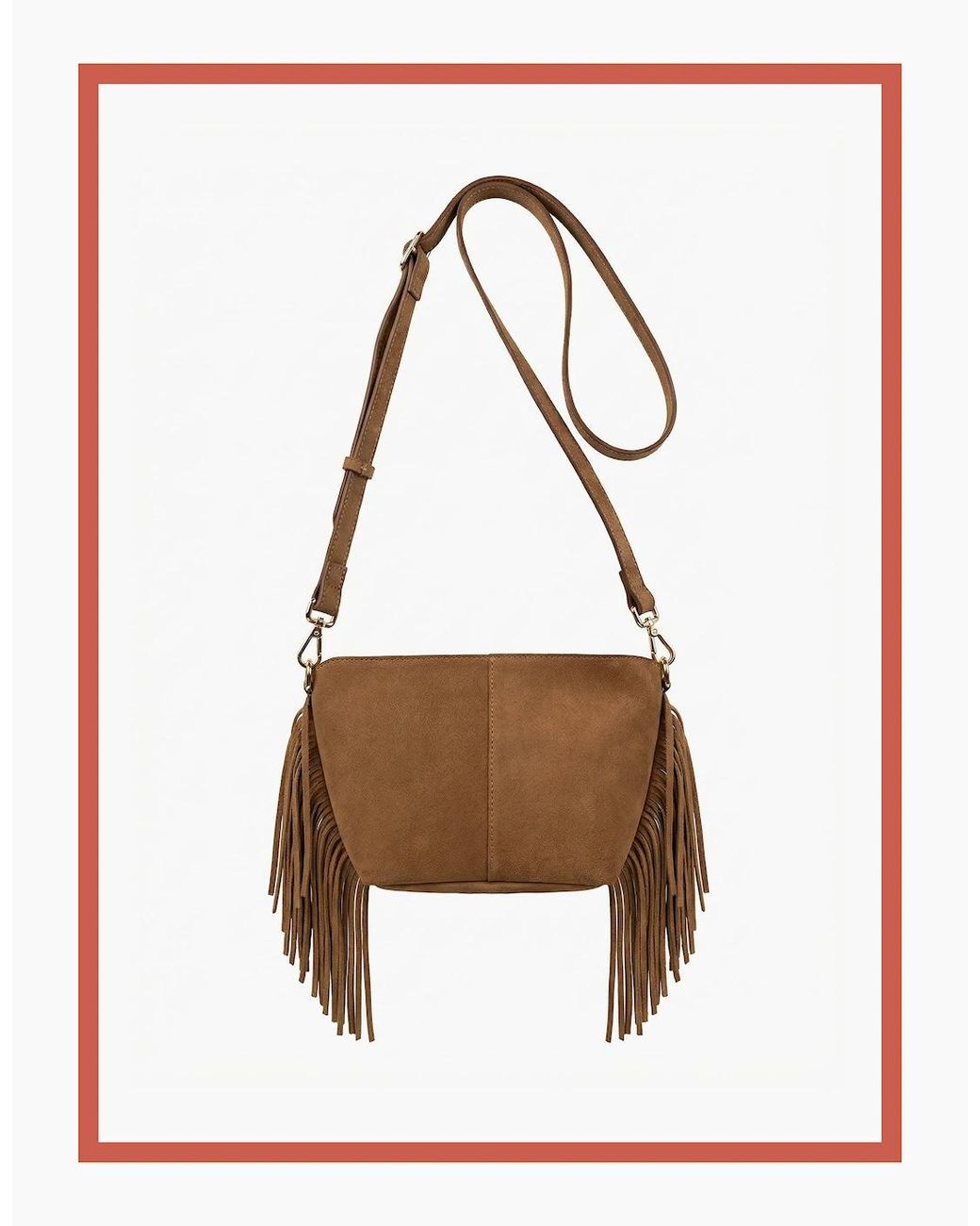 Nooki Design Brown Kingston Tassle Cross Body Bag