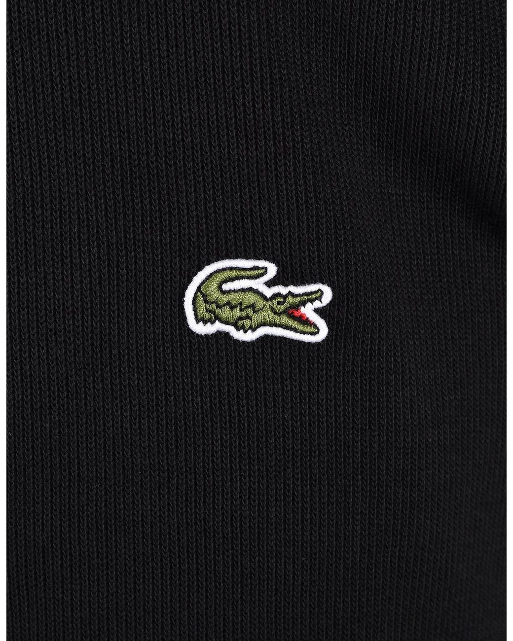 Lacoste Black B Half Zip Sweatshirt for men
