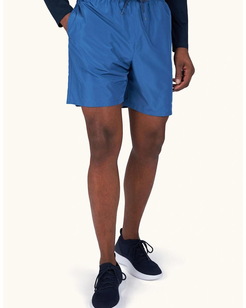 Paul & Shark Blue Reflective Logo Swim Shorts 053 for men
