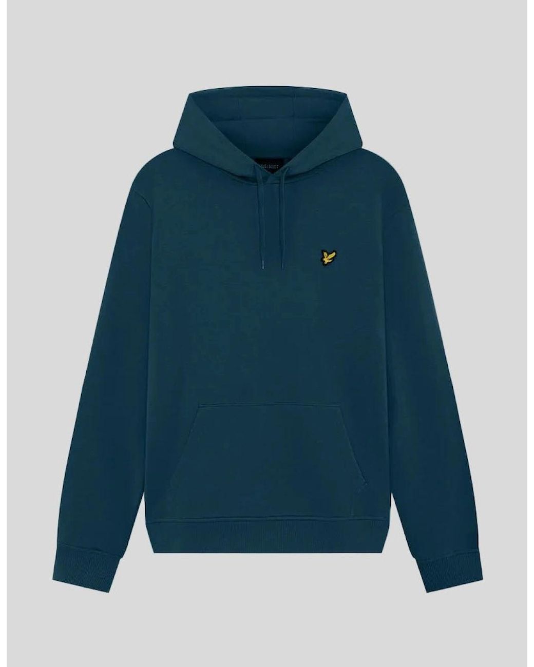 Lyle & Scott Blue Everyday Loopback Cotton Hoodie for men