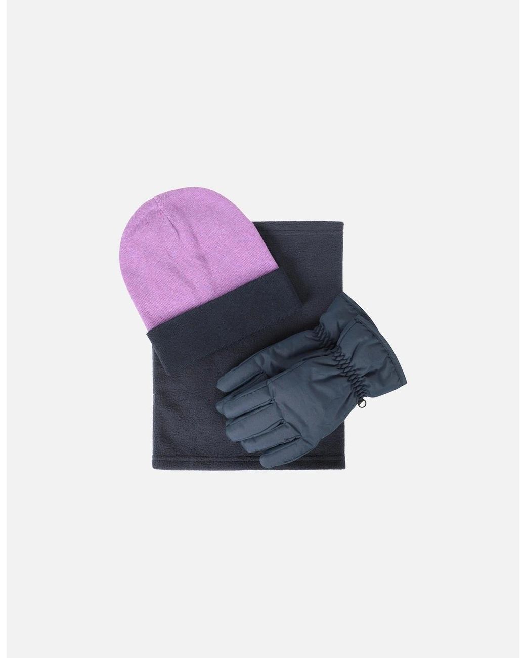 Mountain Warehouse Blue Ladies Snow Accessories Set