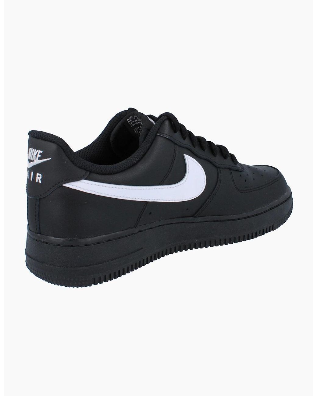Nike Air Force 1 Black 07 Trainers Fz0627 Shoes 010 for men