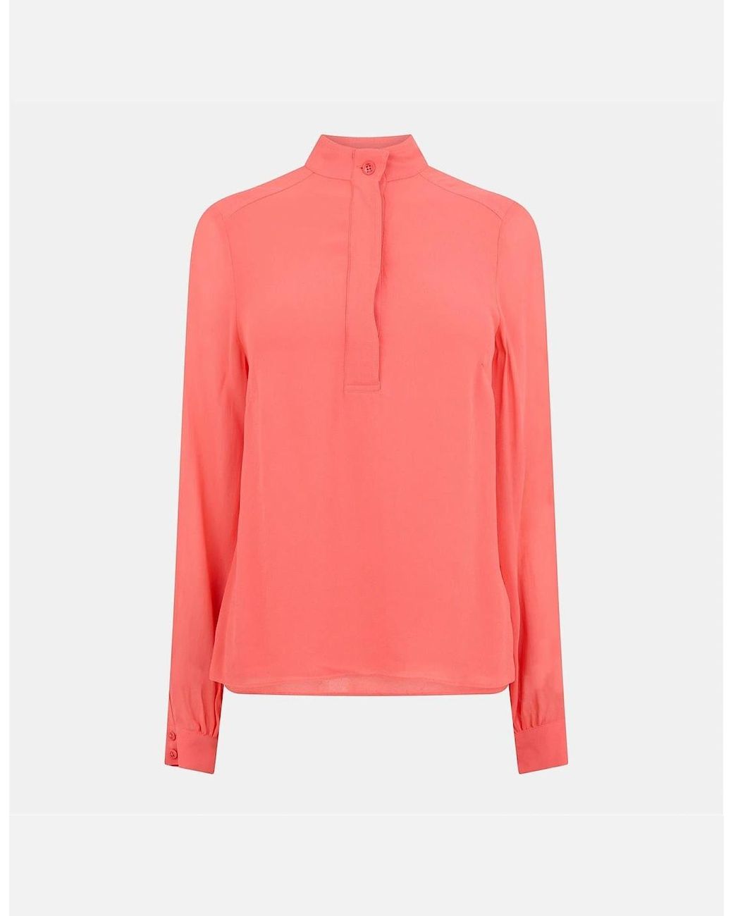 Ted Baker Pink Regular Fit Long Sleeve Cuff Shirt